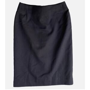 Brook Taverner Womens Black Pencil Skirt Polyester Lined Size 6R